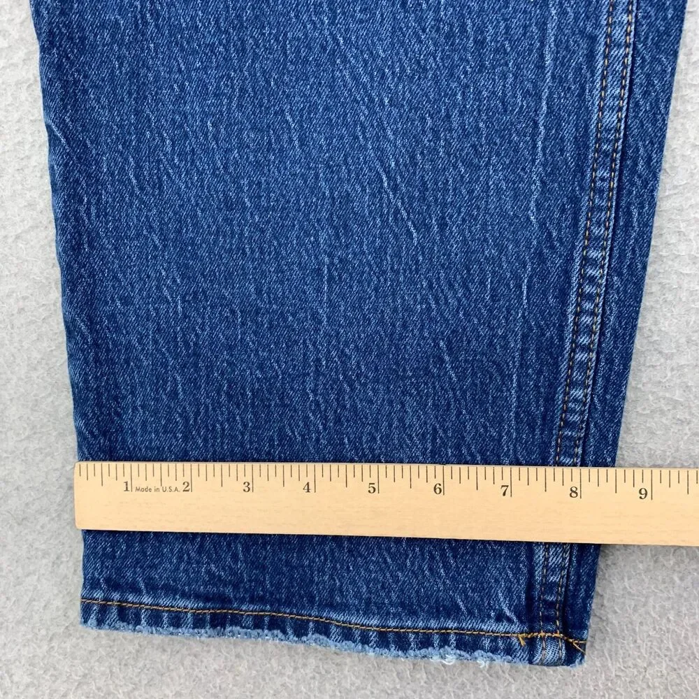 Abercrombie & Fitch Jeans 35/20R 90s Straight Ultra High Rise Stretch Denim - Picture 4 of 16